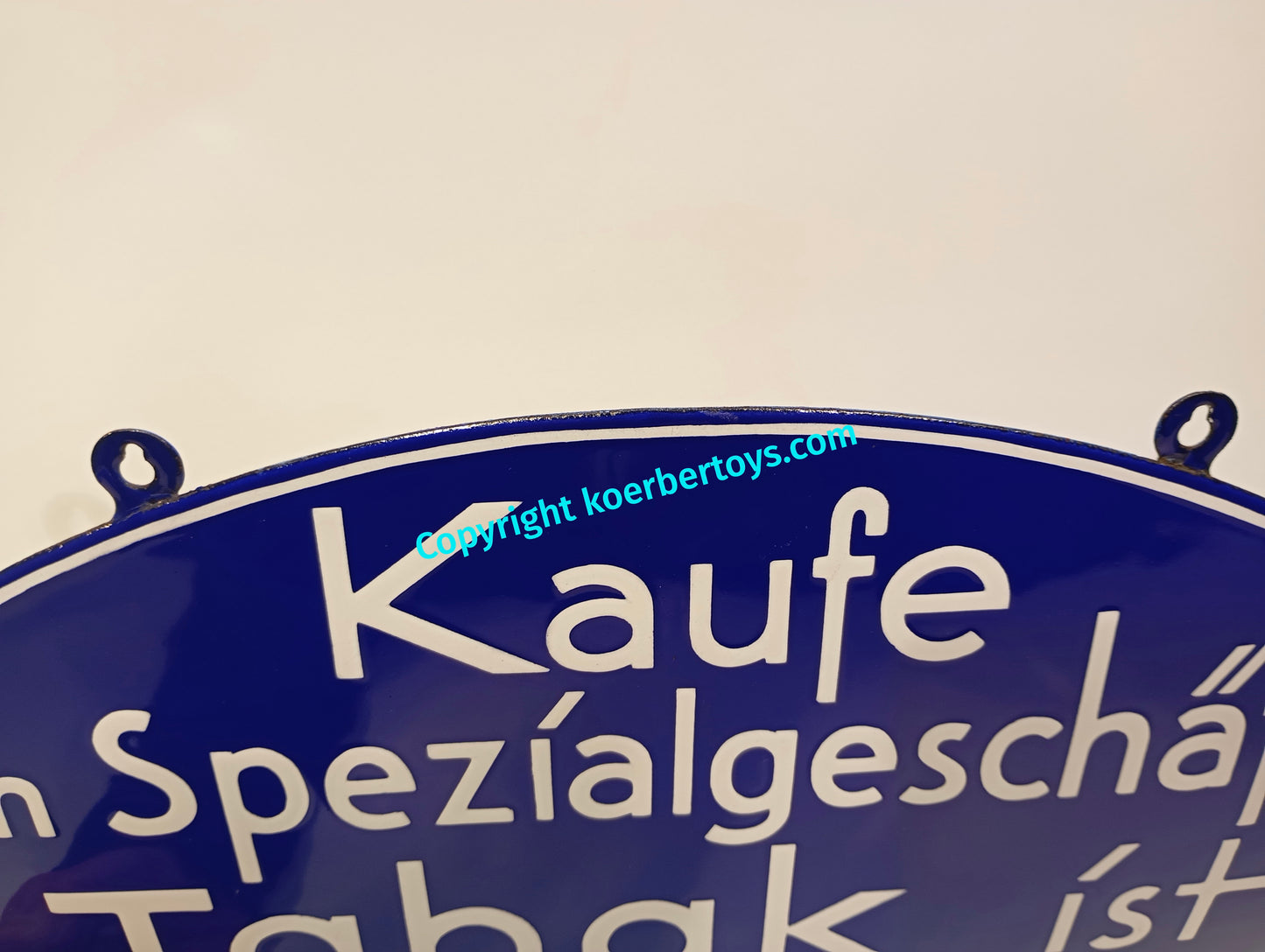 Tabak Emailschild Spezial Geschäft