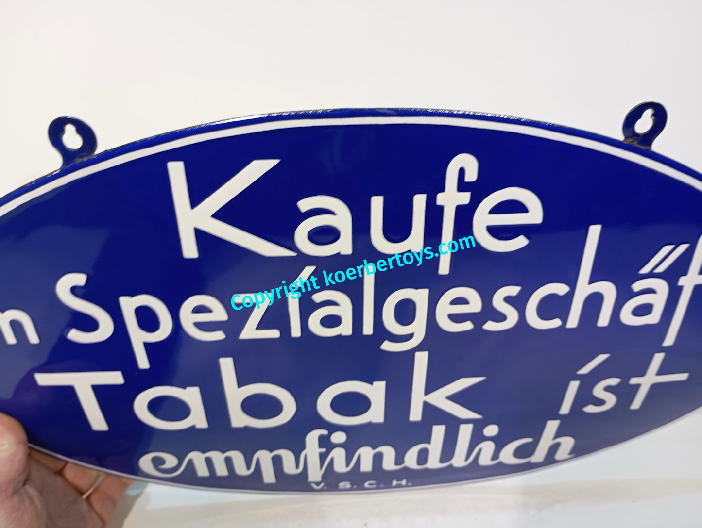 Tabak Emailschild Spezial Geschäft