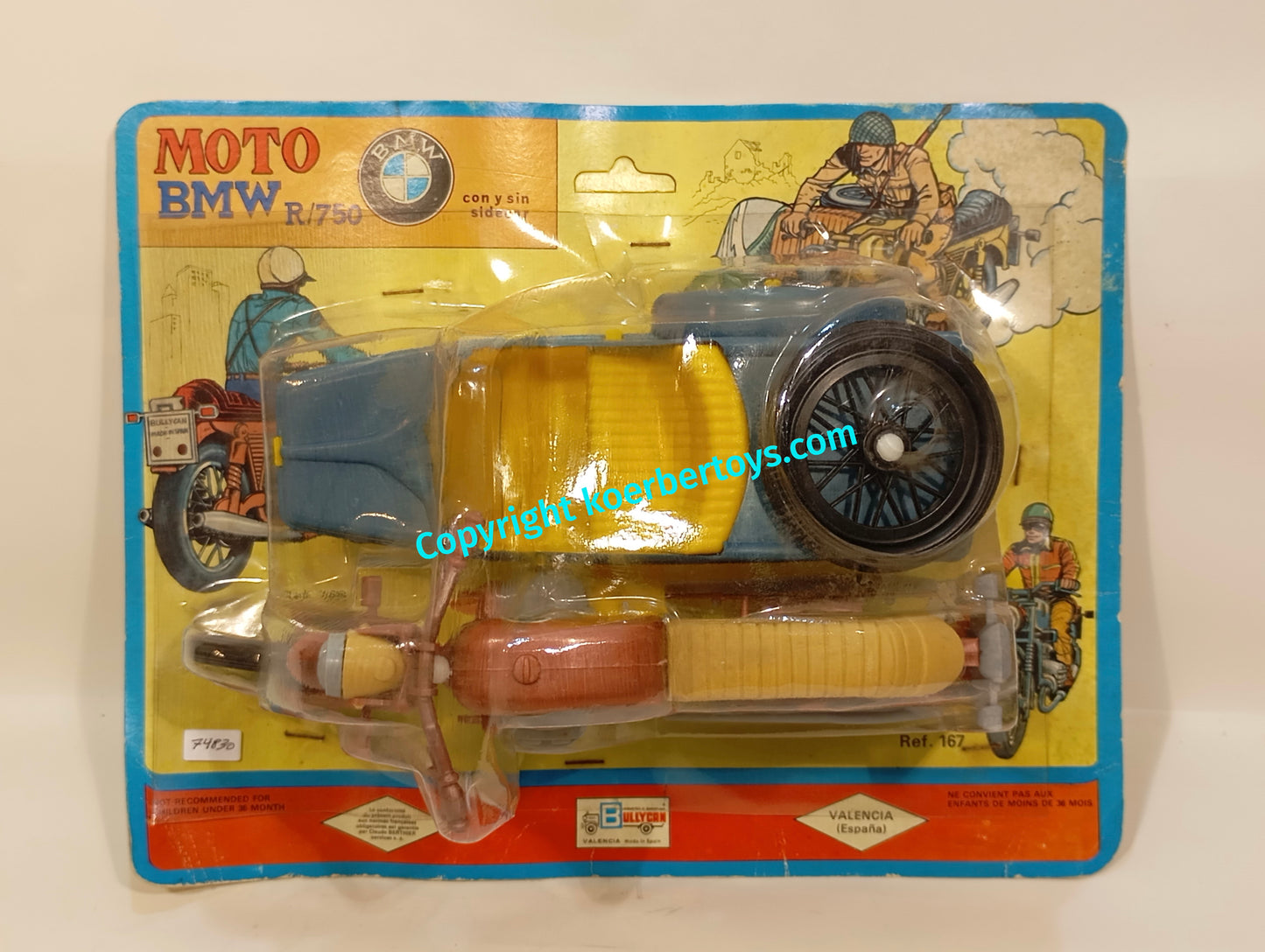 Bullycan Valencia BMW R750 Motorrad mit Seitenwagen Nr 167 im Originalkarton