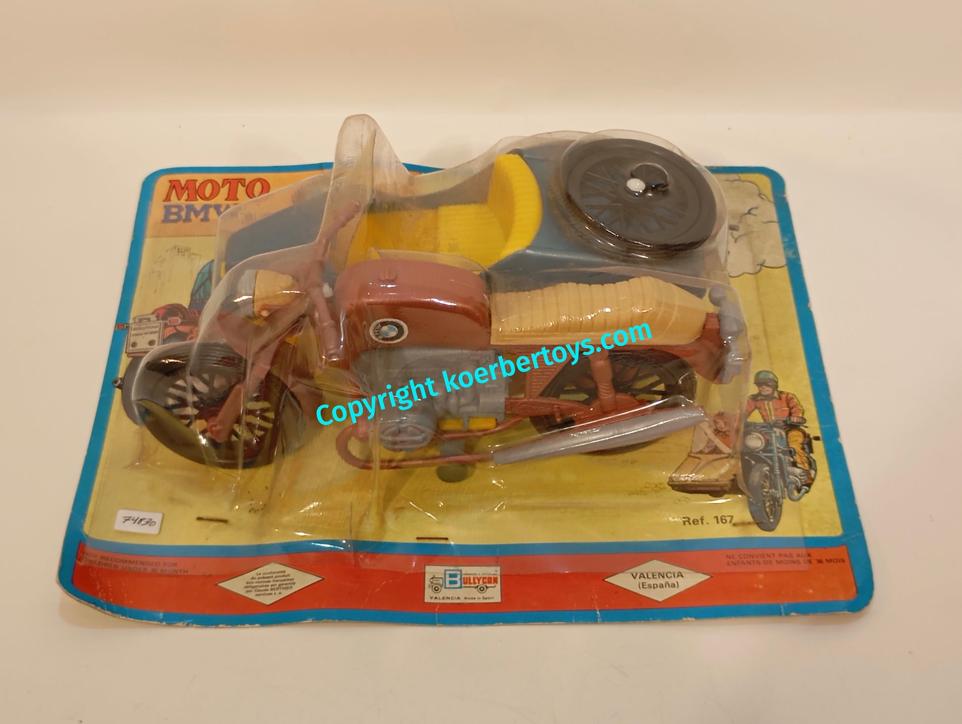 Bullycan Valencia BMW R750 Motorrad mit Seitenwagen Nr 167 im Originalkarton