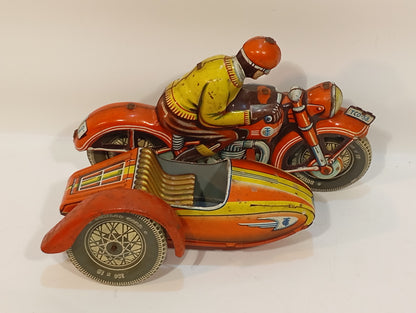 Tippco Motorrad mit Seitenwagen Nummer 58