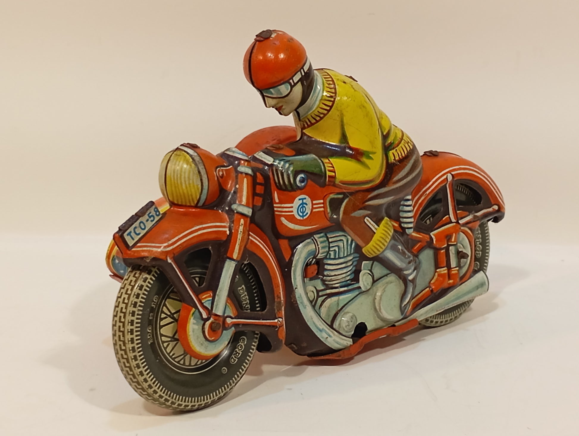 Tippco Motorrad mit Seitenwagen Nummer 58