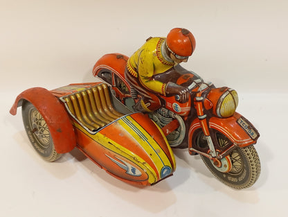 Tippco Motorrad mit Seitenwagen Nummer 58