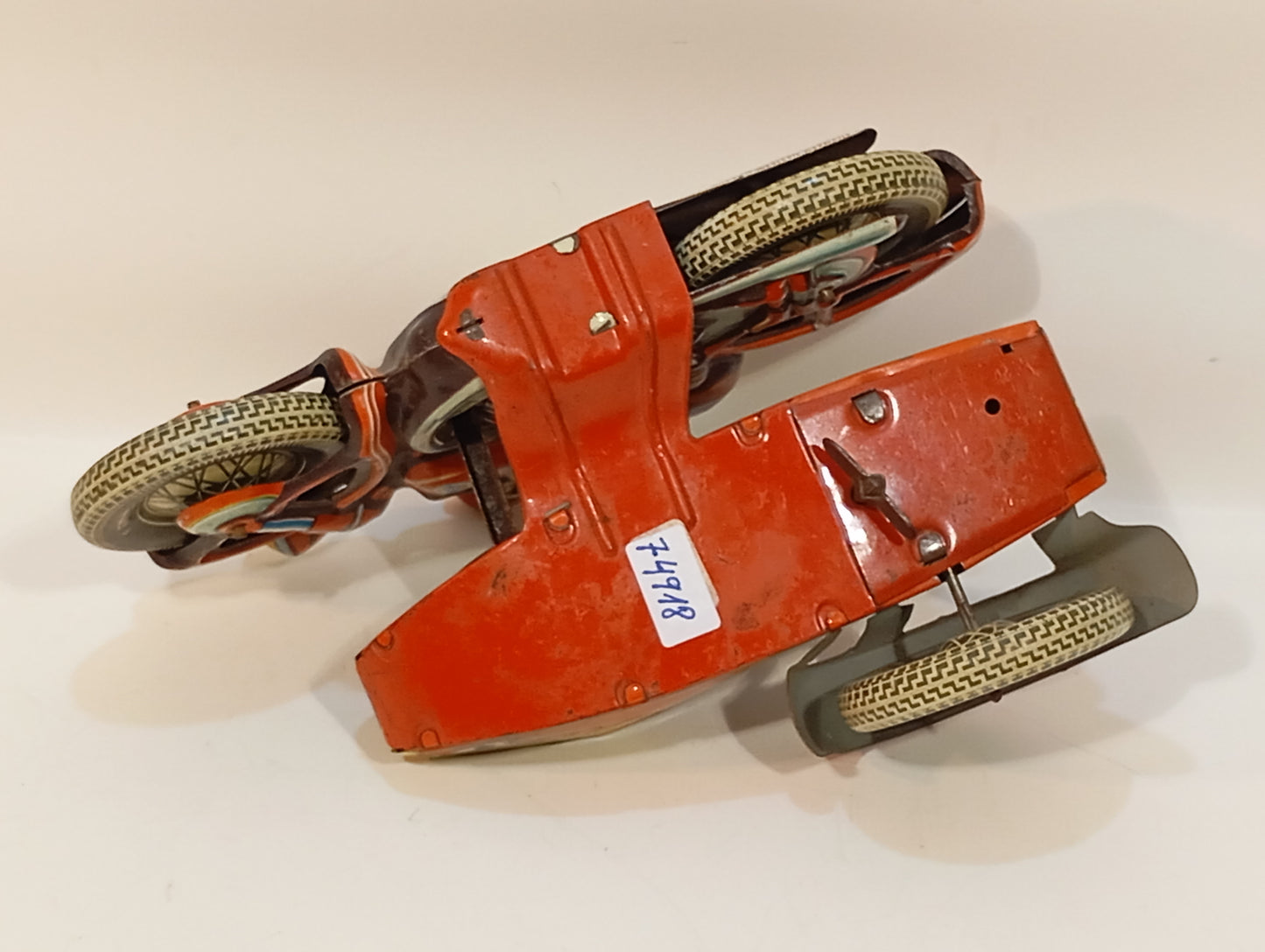 Tippco Motorrad mit Seitenwagen Nummer 58