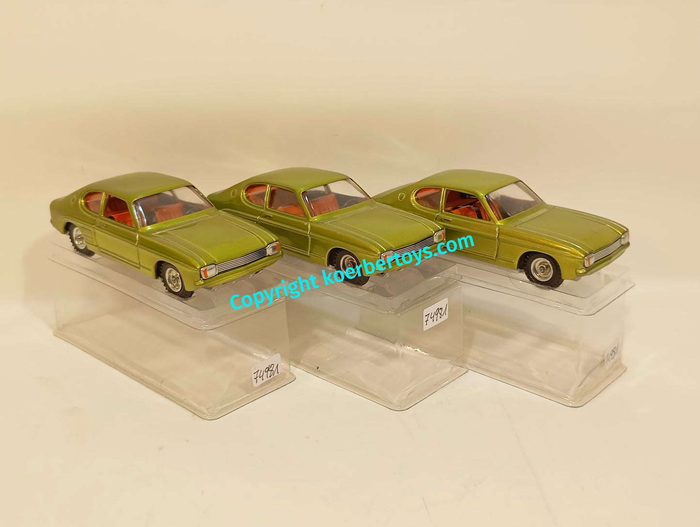 Kellermann drei Ford Capri 438 Lagerfund im Originalkarton