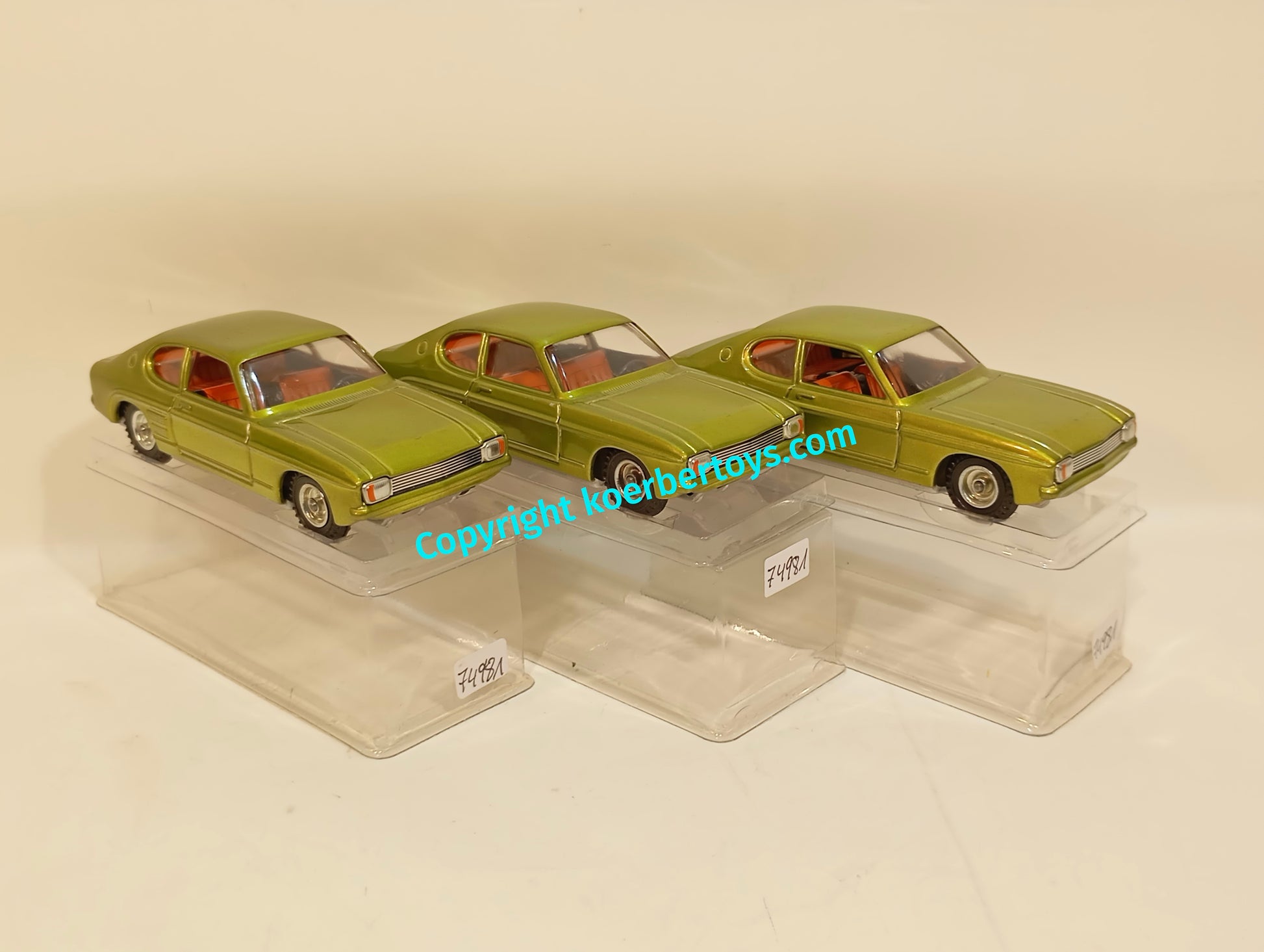 Kellermann drei Ford Capri 438 Lagerfund im Originalkarton