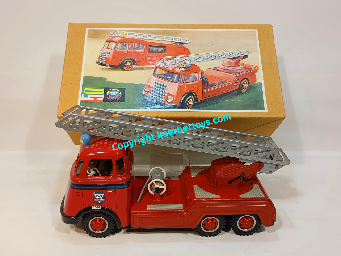 Arnold DAF Feuerwehr Leiterwagen im Originalkarton