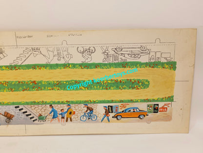 Arnold Handbemalter Musterzimmer Entwurf Bodenplatte