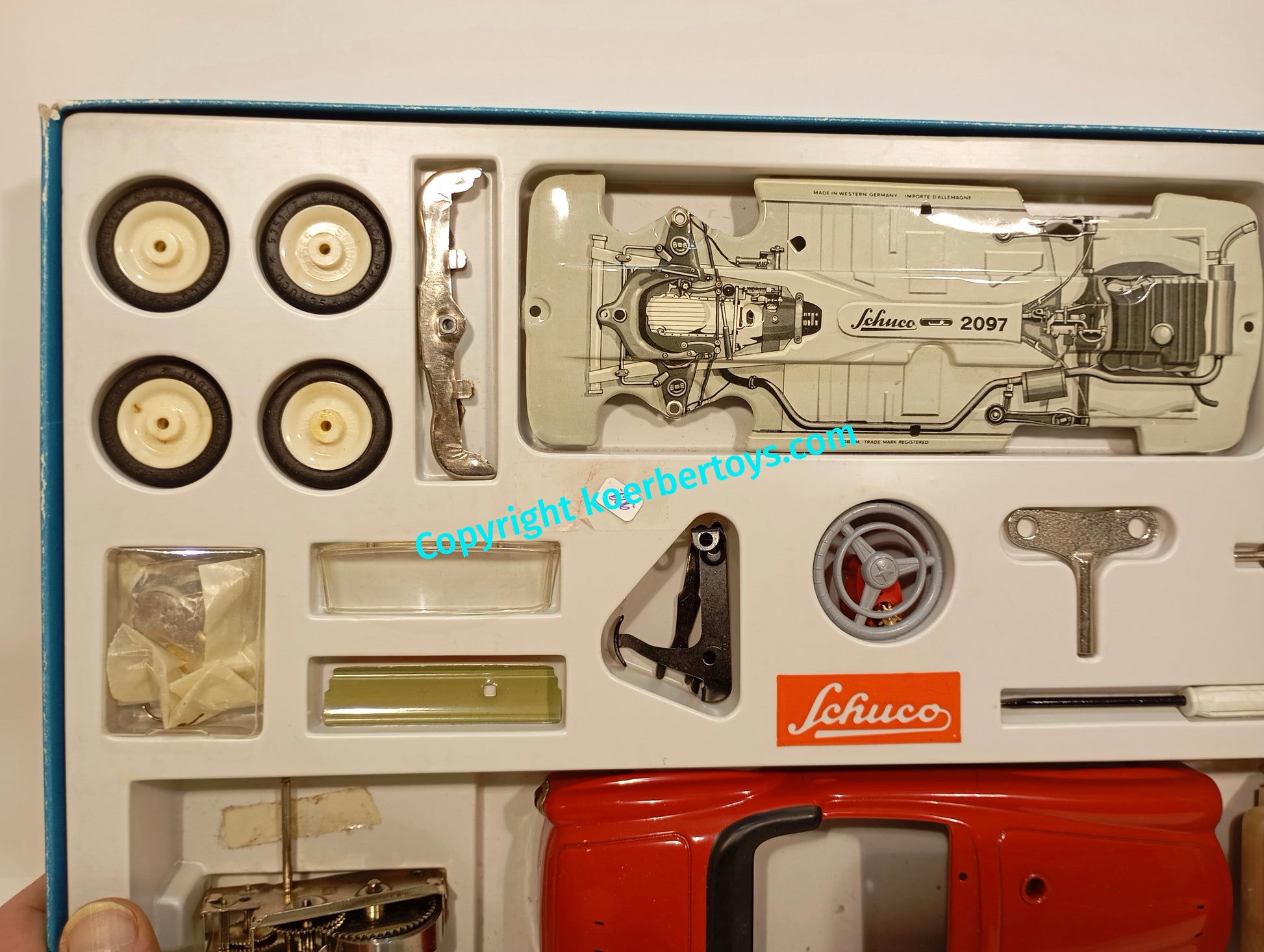 Schuco 2097 Bausatz MB190 SL Nitribit im Originalkarton