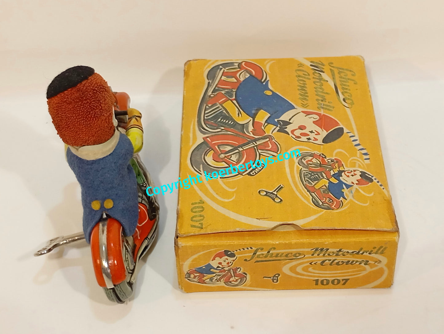 Schuco 1007 Motodrill Clown im Originalkarton
