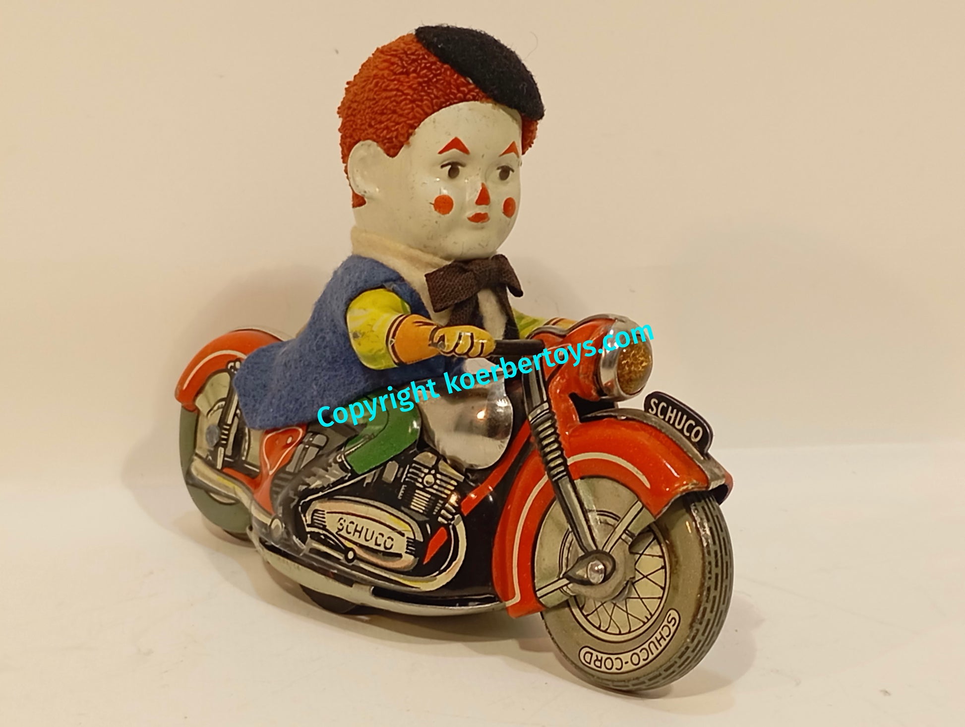 Schuco 1007 Motodrill Clown im Originalkarton