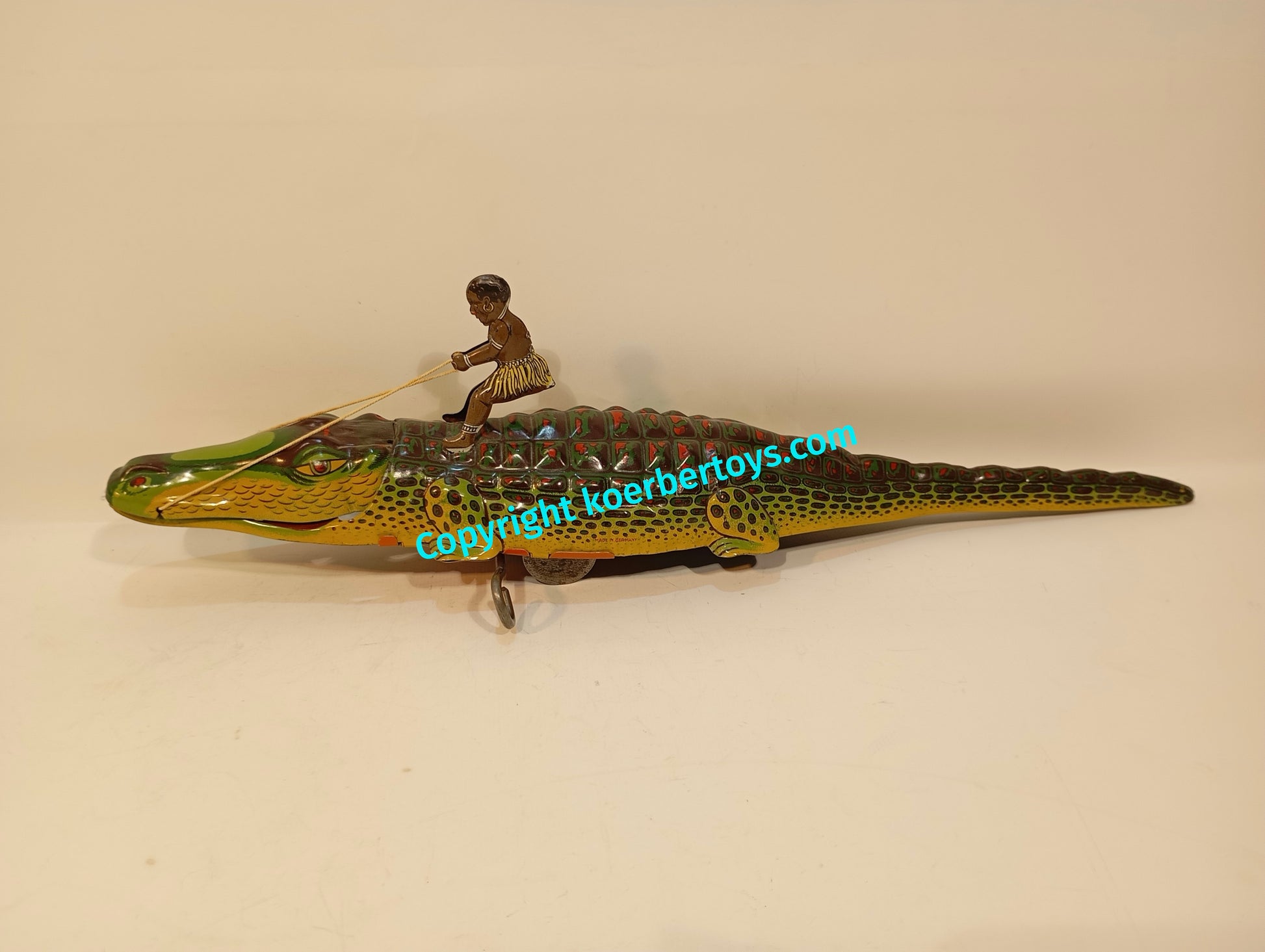 technofix krokodil 208m mit afrikanischer figur