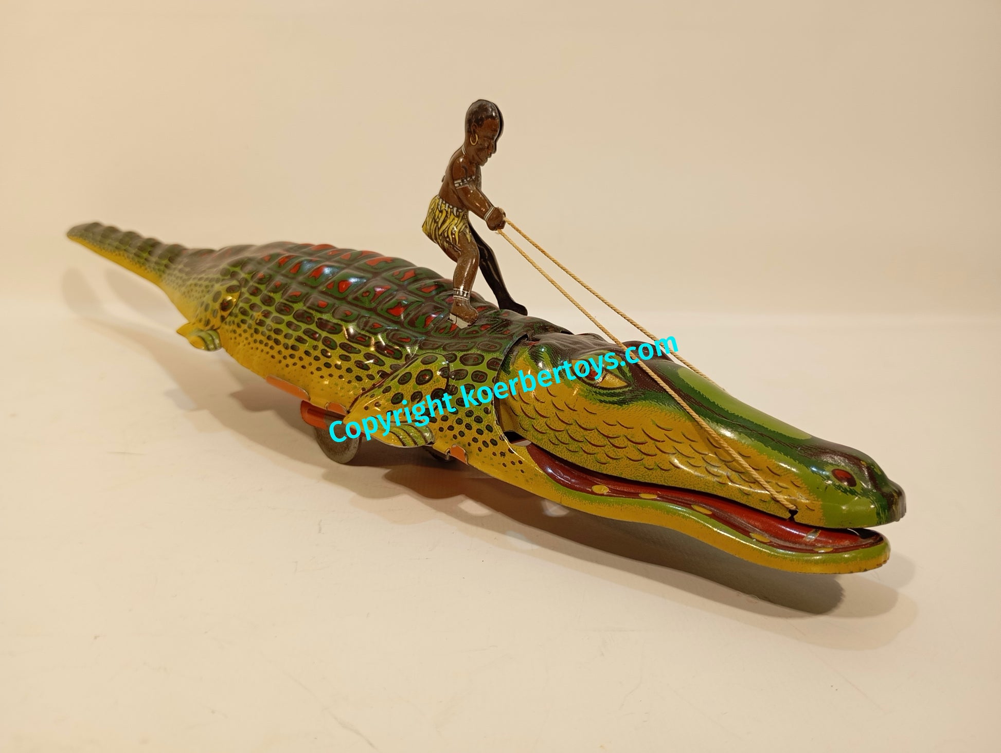 technofix krokodil 208m mit afrikanischer figur