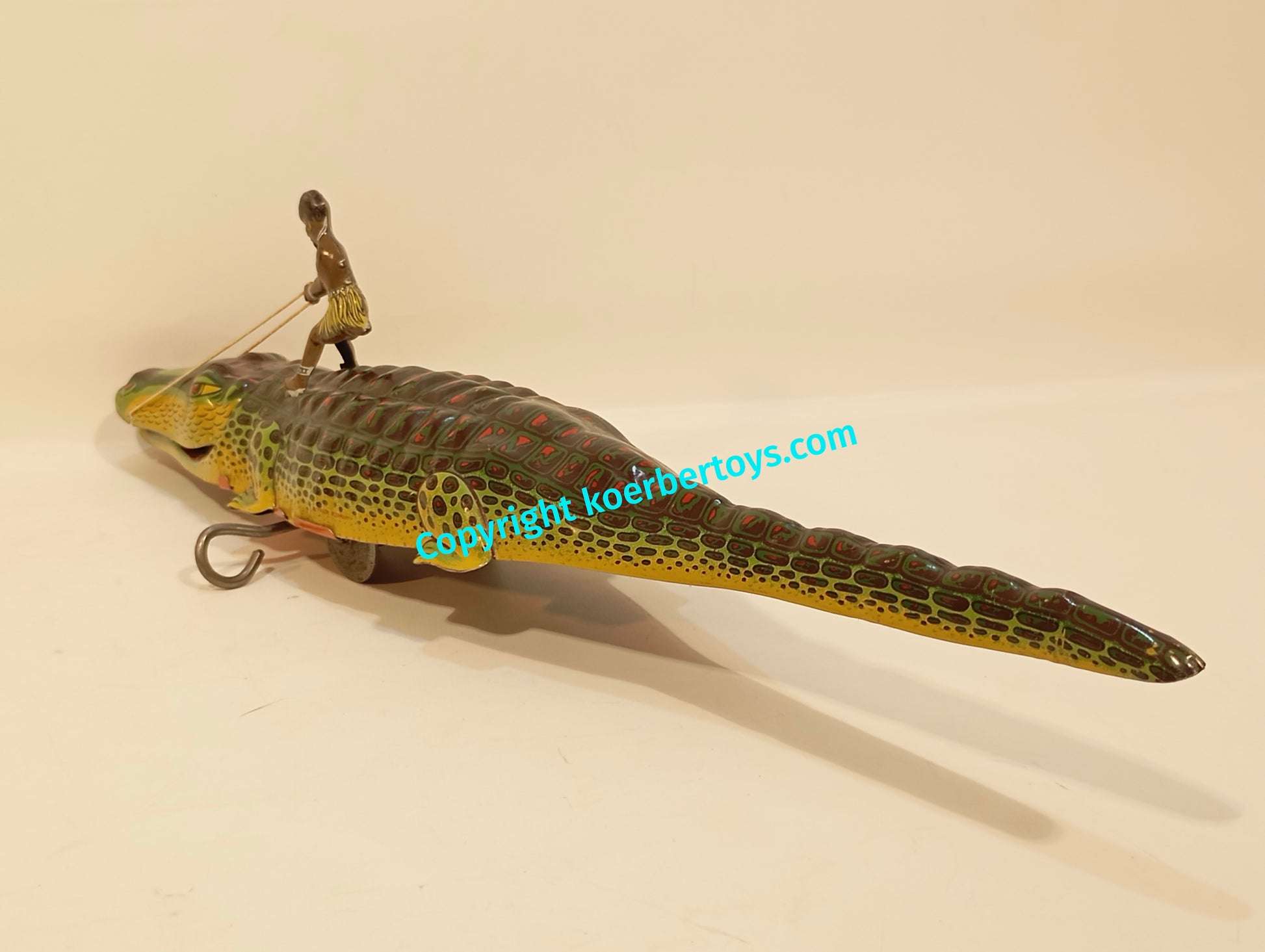 technofix krokodil 208m mit afrikanischer figur