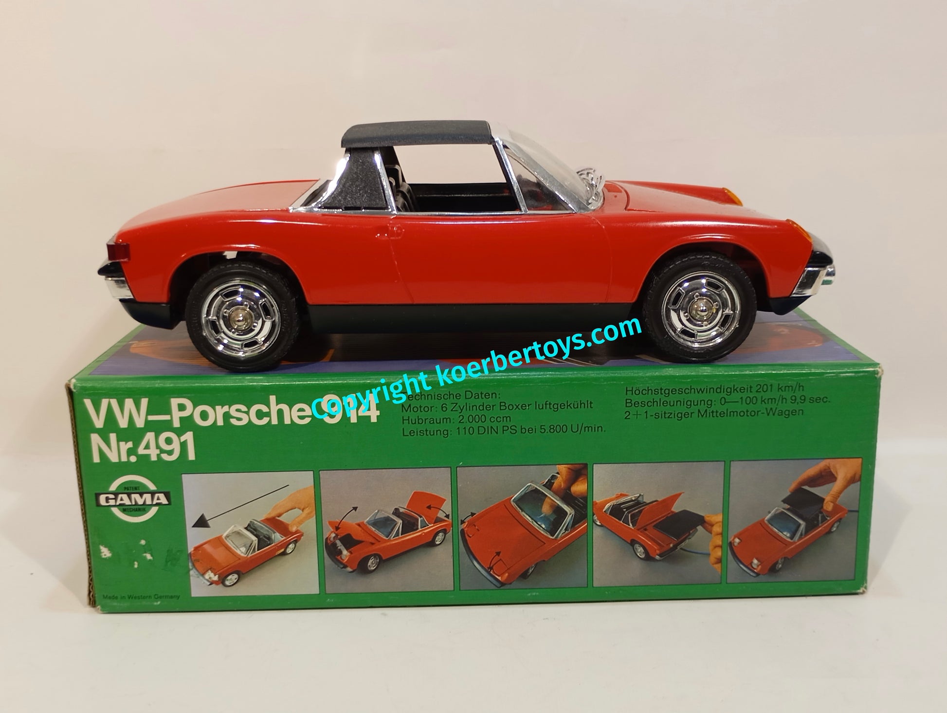 Gama VW Porsche 914 Nummer 491 im Originalkarton