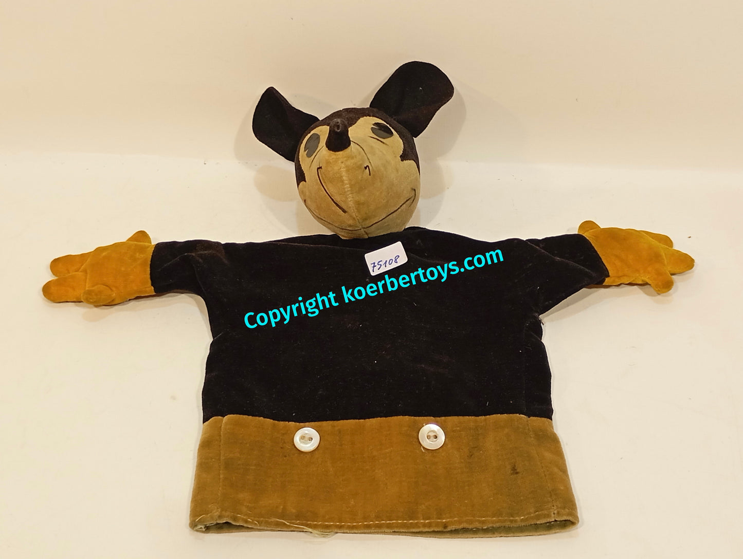 Steiff Micky Maus Handpuppe 1930er Jahre