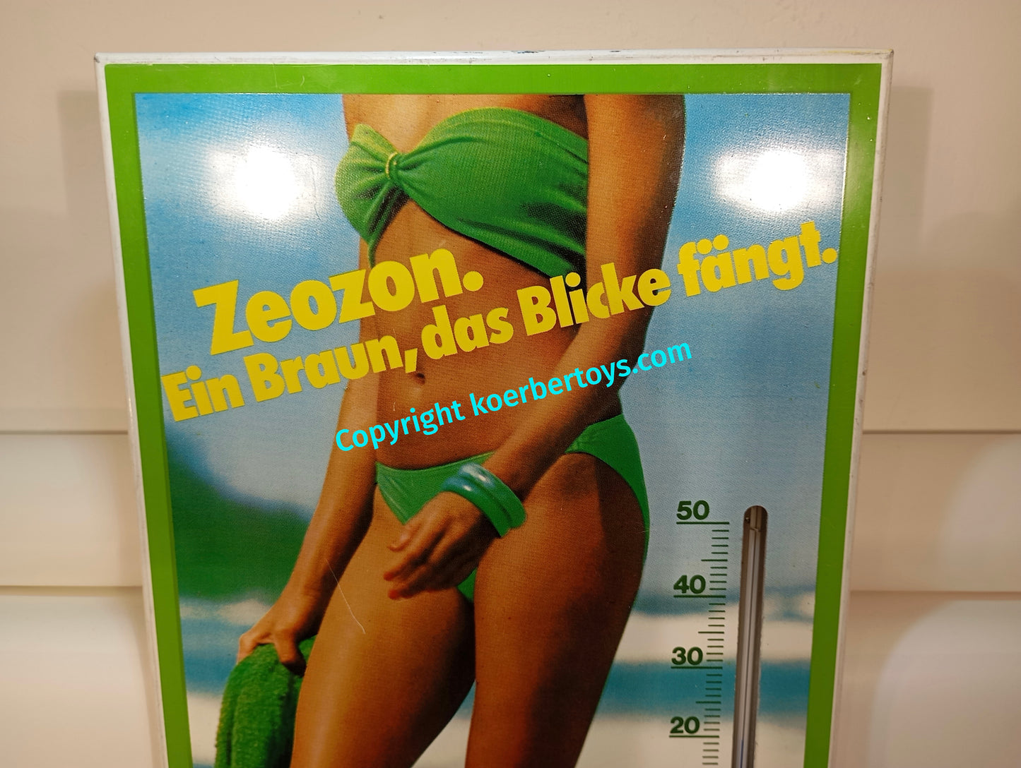 Blechschild Zeozon Thermometer