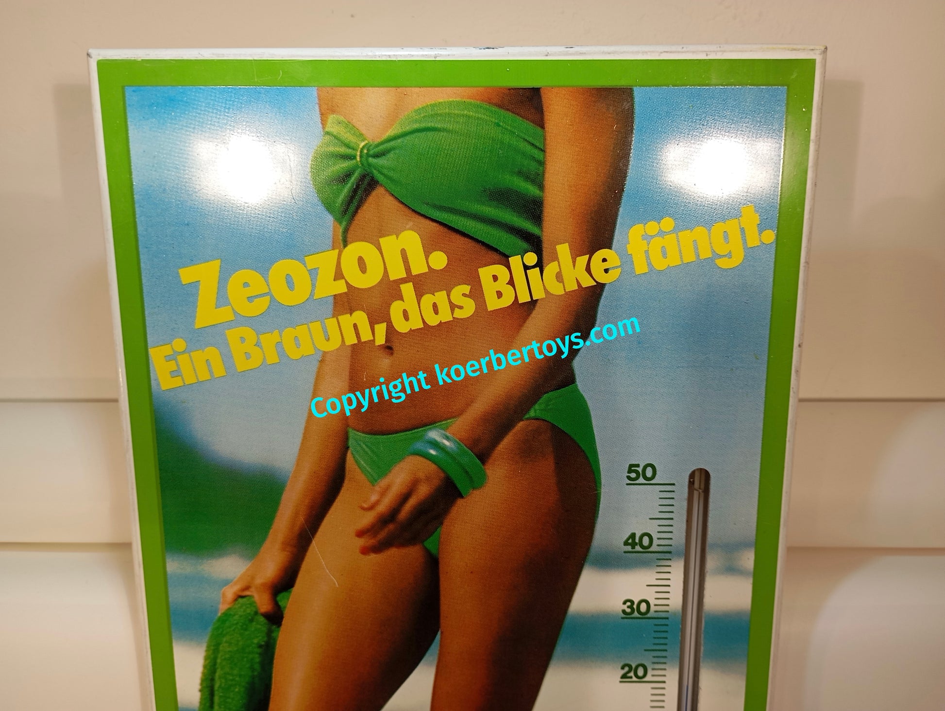 Blechschild Zeozon Thermometer