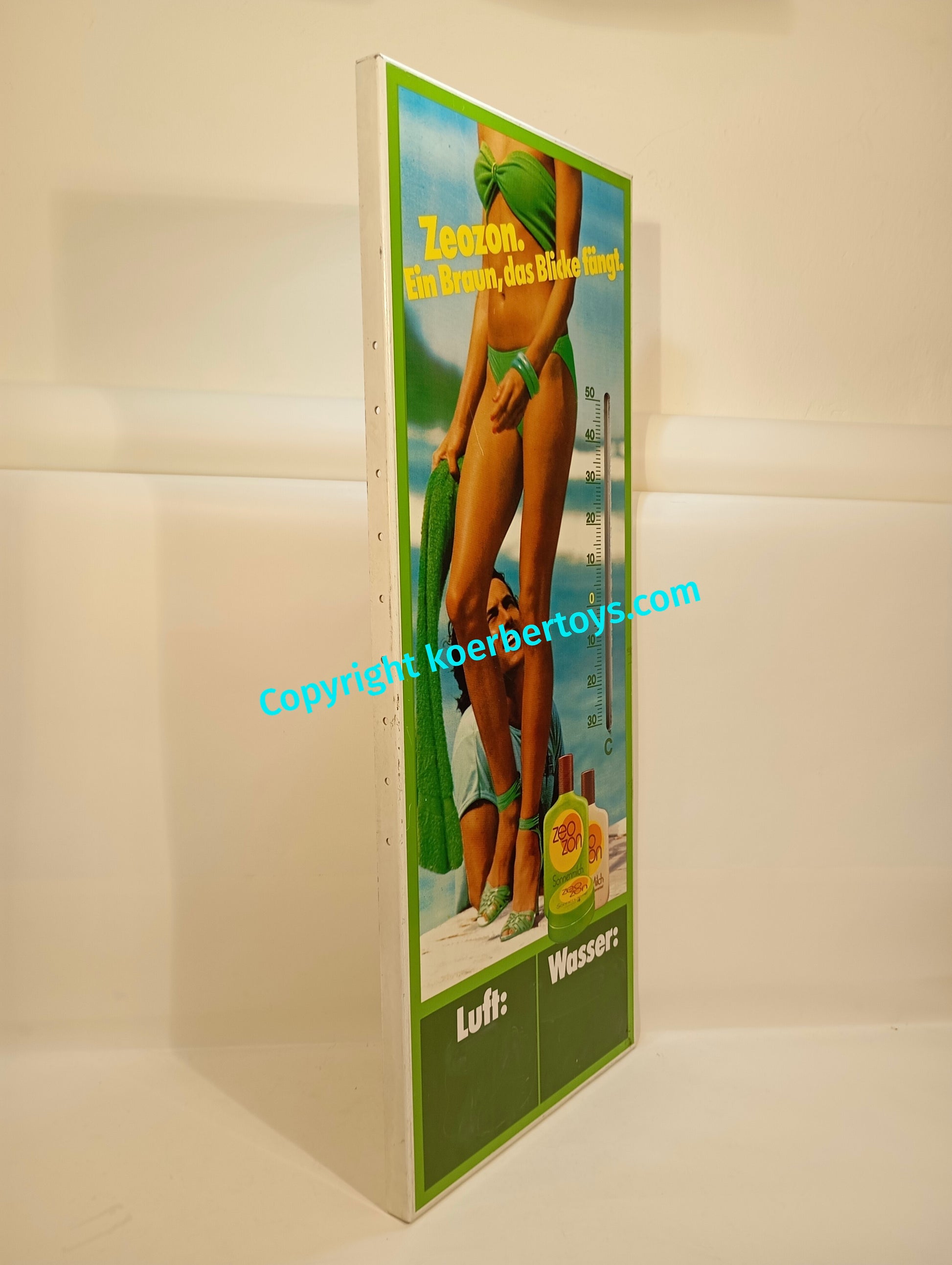 Blechschild Zeozon Thermometer