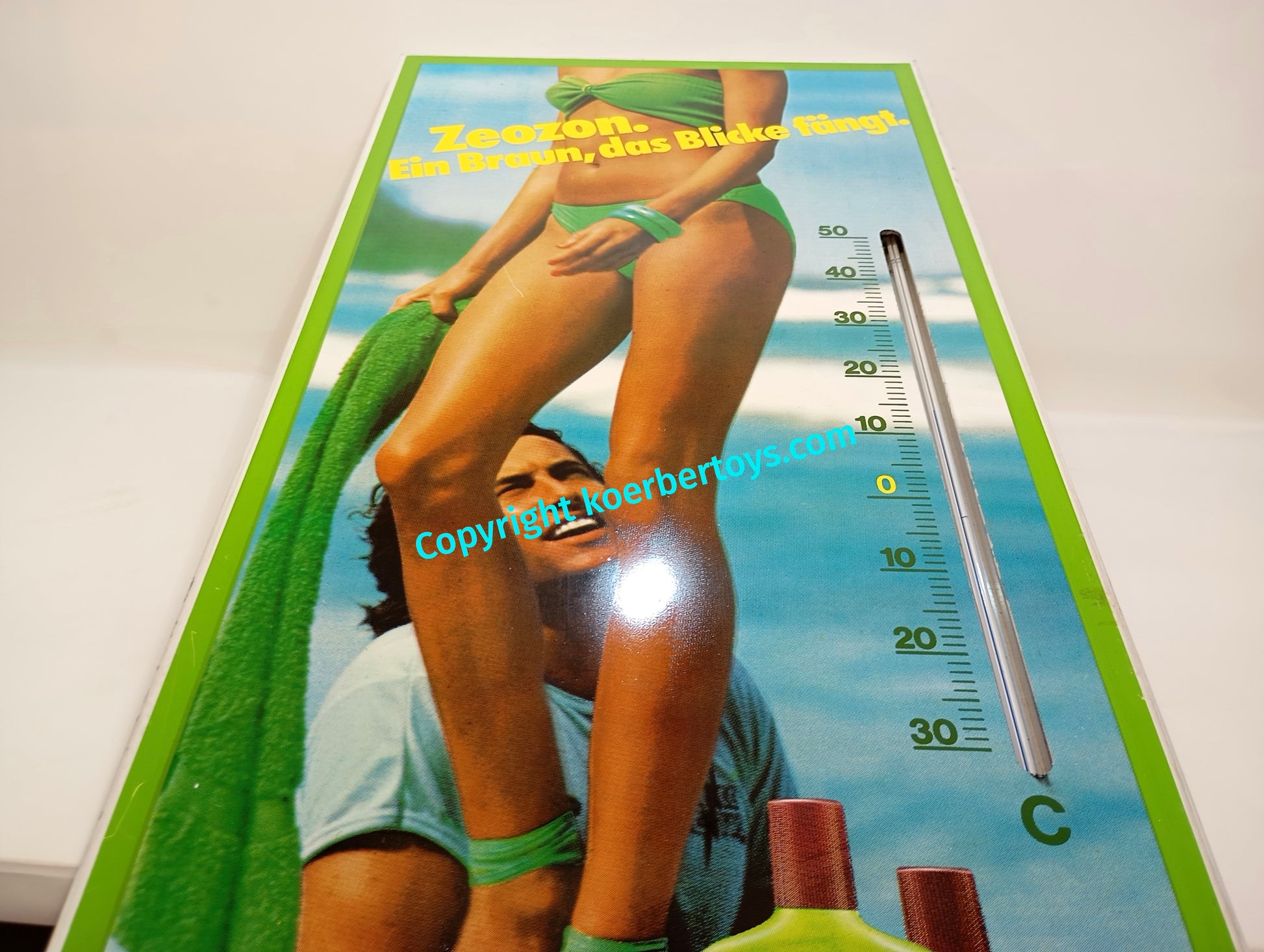 Blechschild Zeozon Thermometer