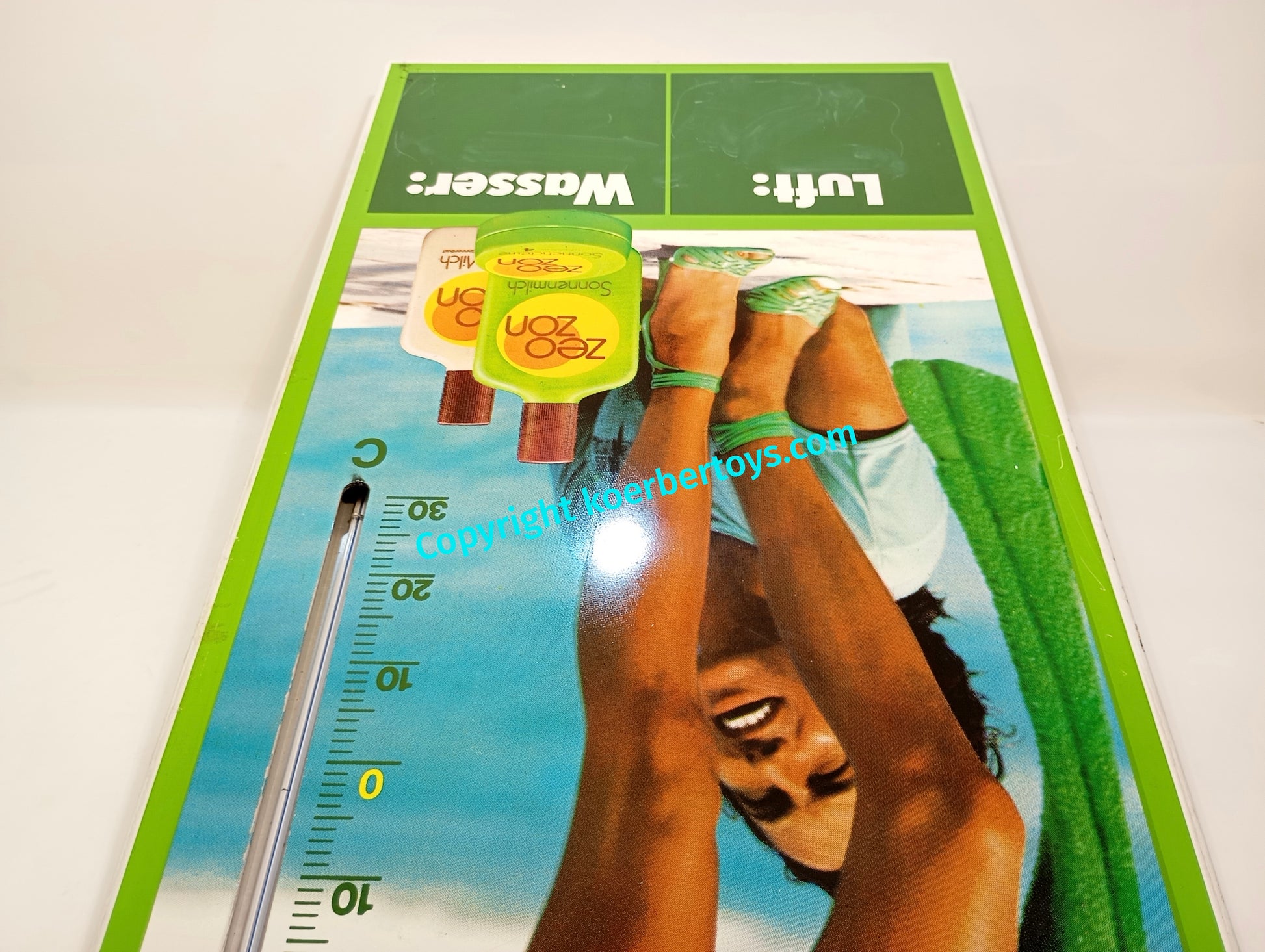 Blechschild Zeozon Thermometer