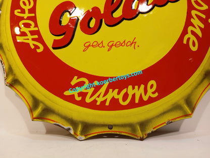 Emailschild GOLDA aus den 50er Jahren