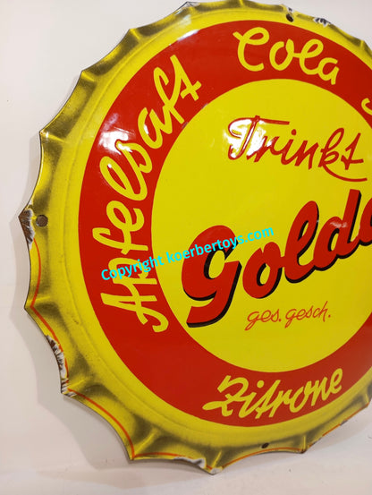 Emailschild GOLDA aus den 50er Jahren