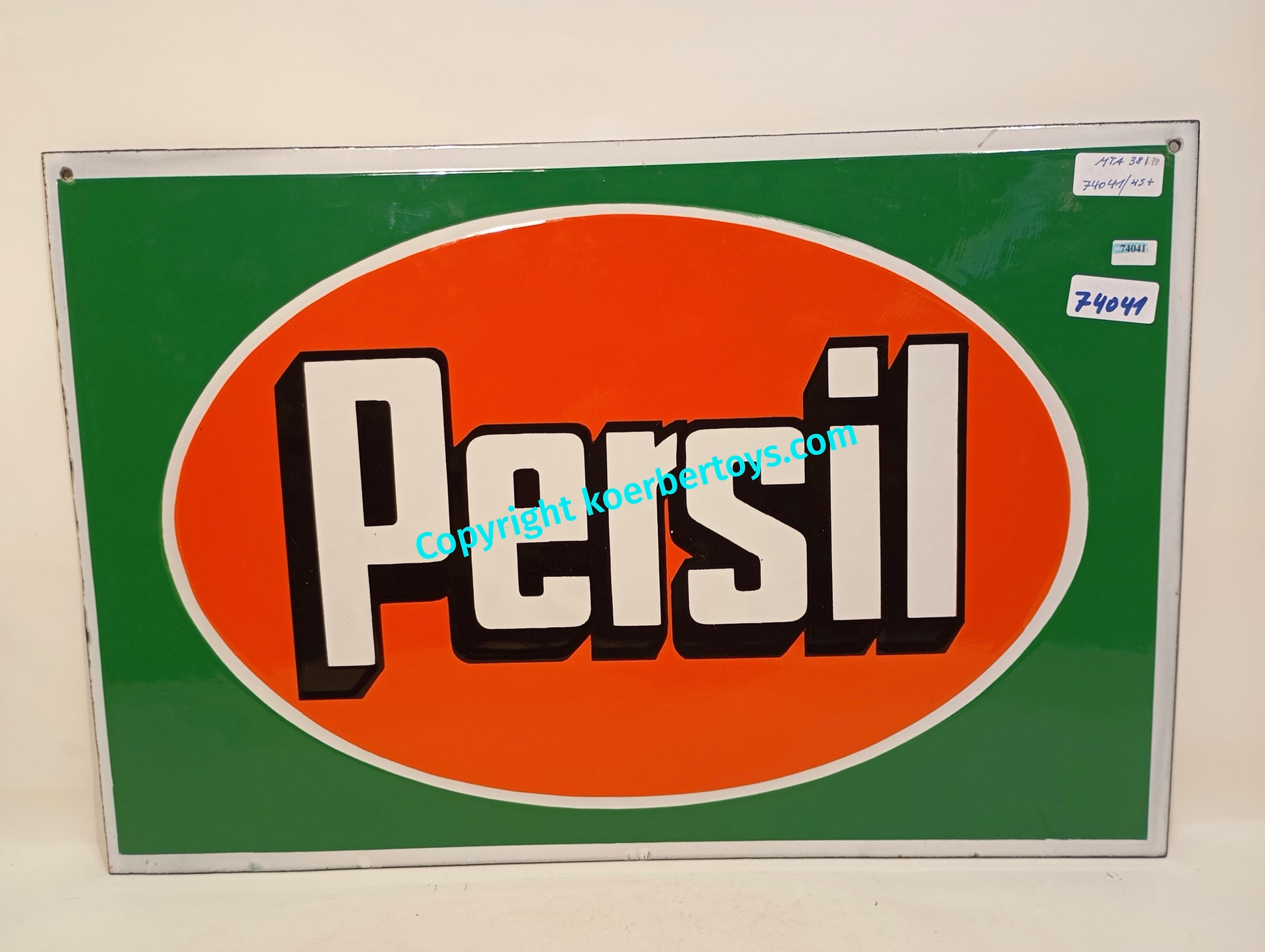 Emailschild Persil beidseitig