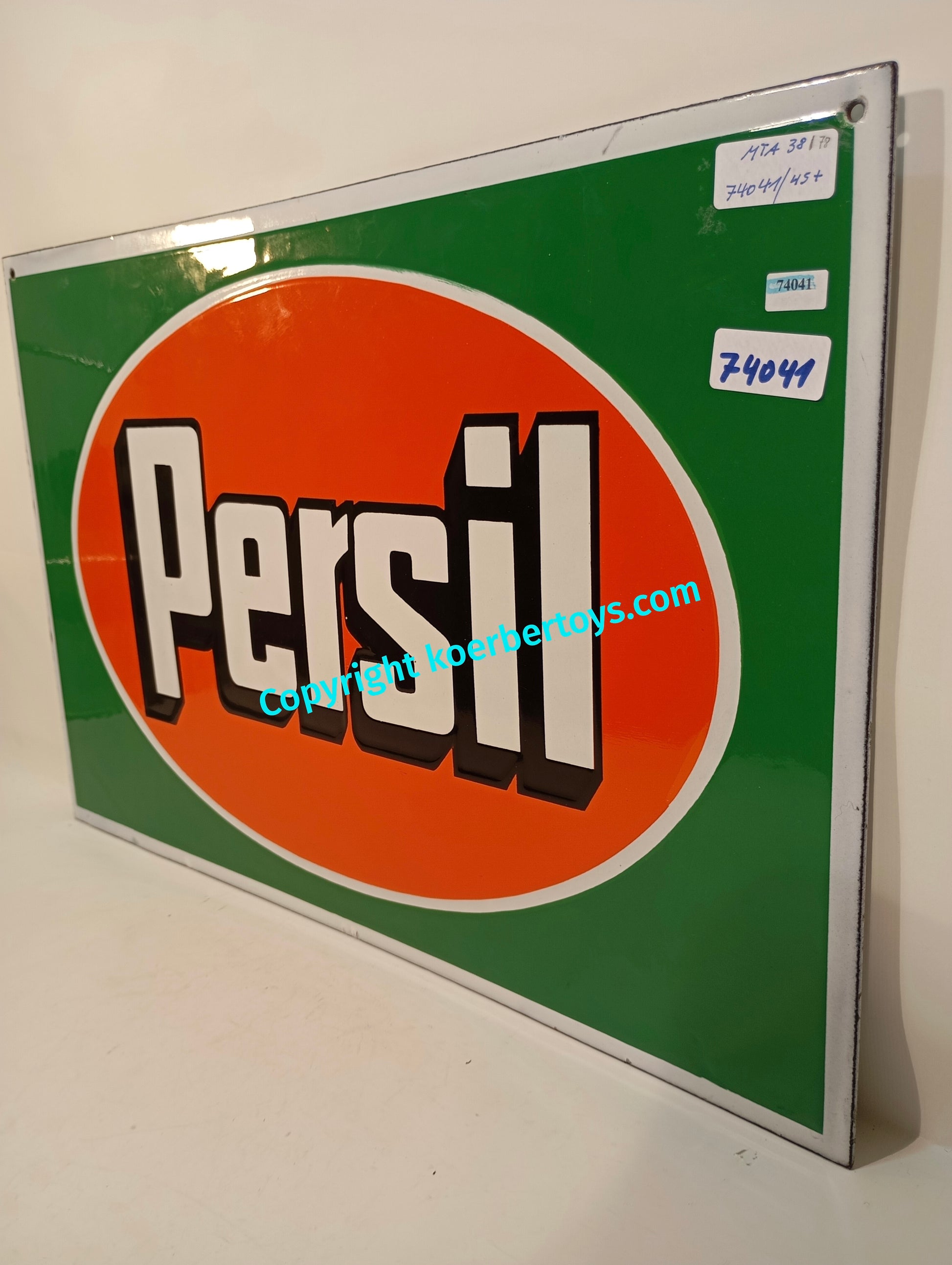 Emailschild Persil beidseitig