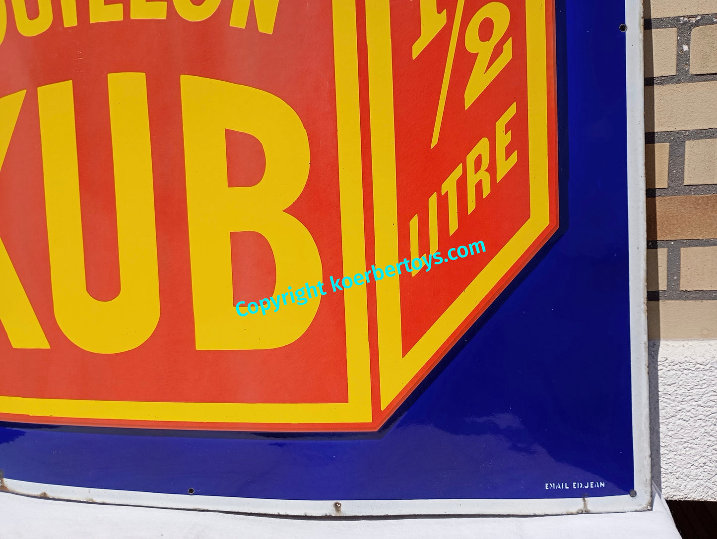 Emailschild Kub Bouillon