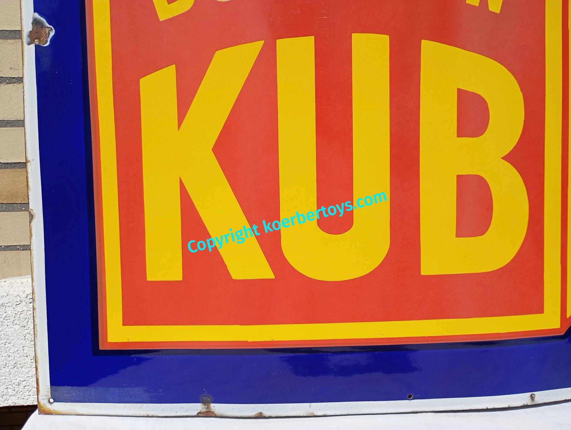 Emailschild Kub Bouillon