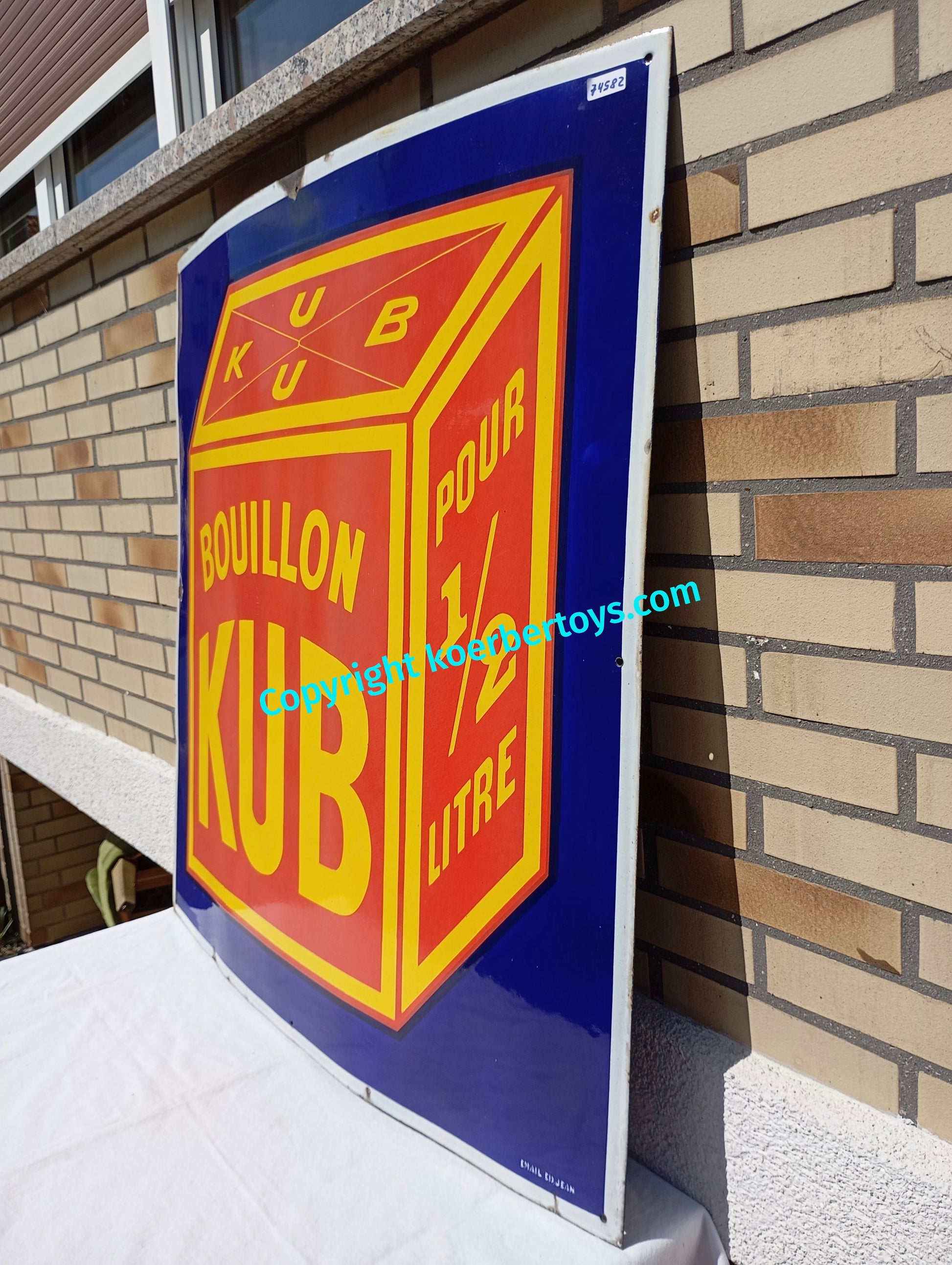 Emailschild Kub Bouillon