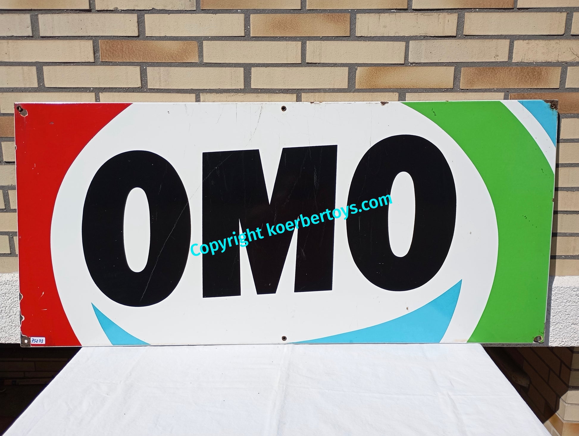 Emailschild OMO Waschmittel