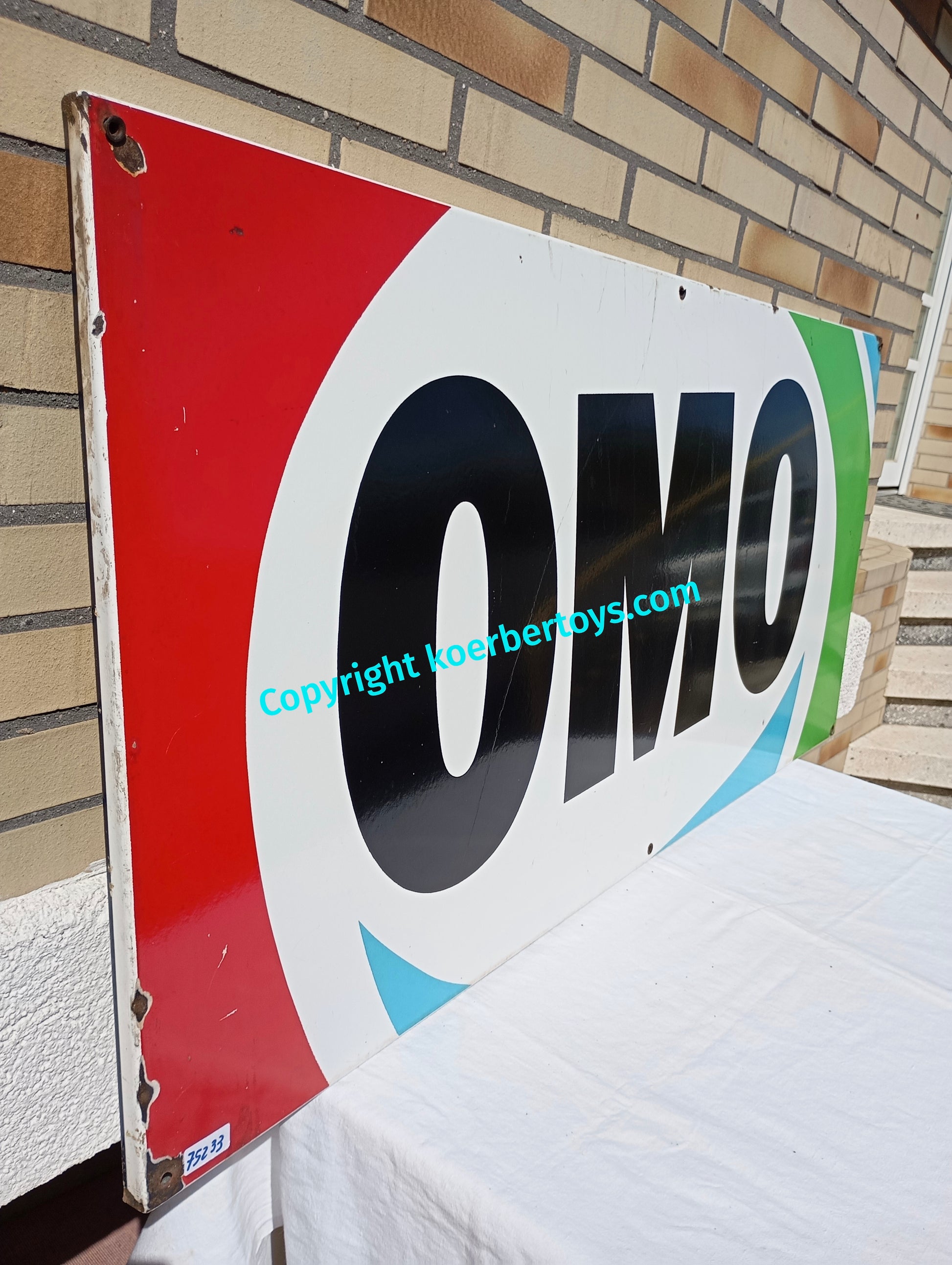 Emailschild OMO Waschmittel