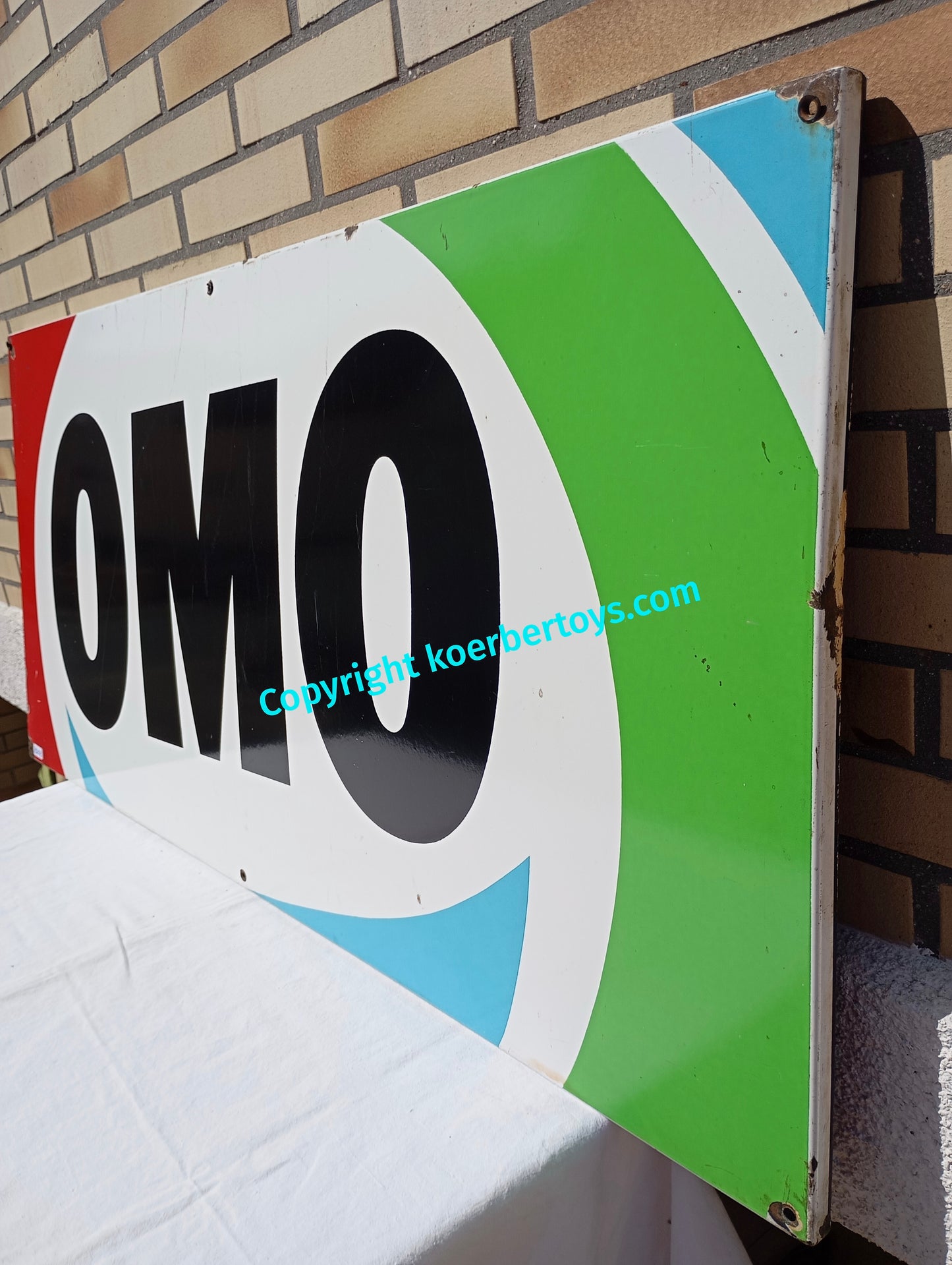 Emailschild OMO Waschmittel