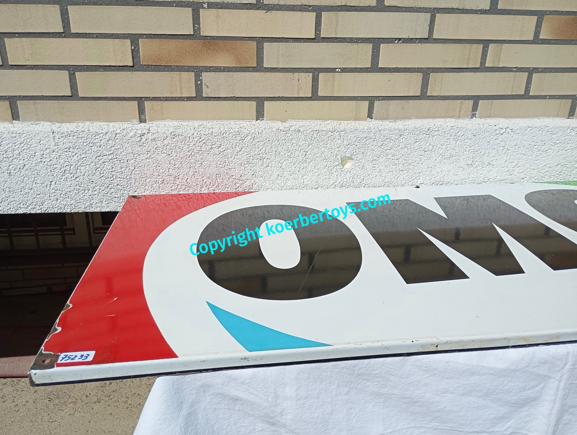 Emailschild OMO Waschmittel