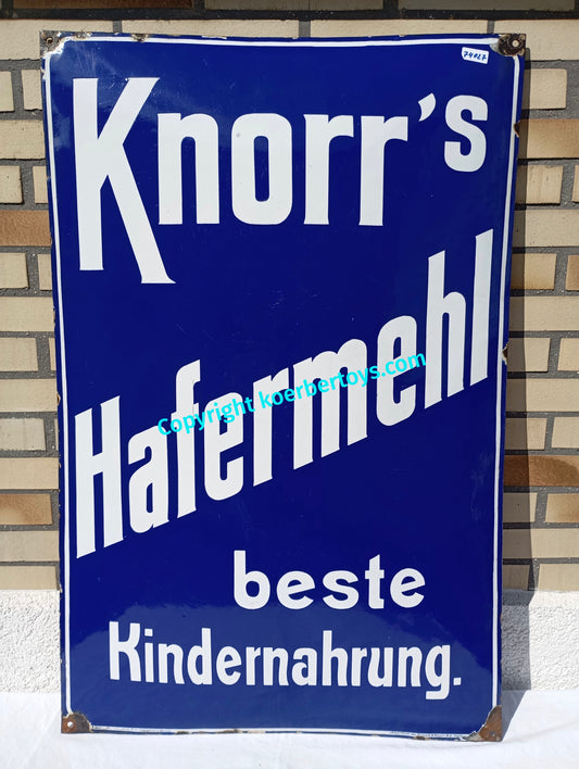 Emailschild KNORR'S HAFERMEHL