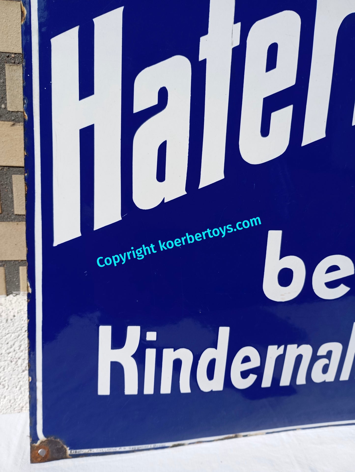 Emailschild KNORR'S HAFERMEHL