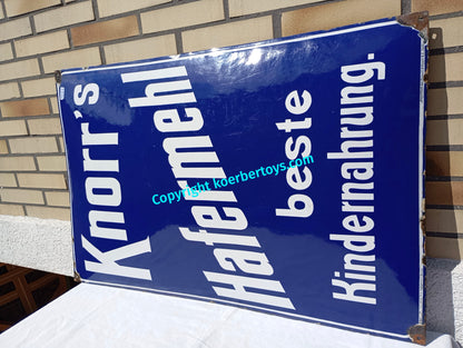 Emailschild KNORR'S HAFERMEHL