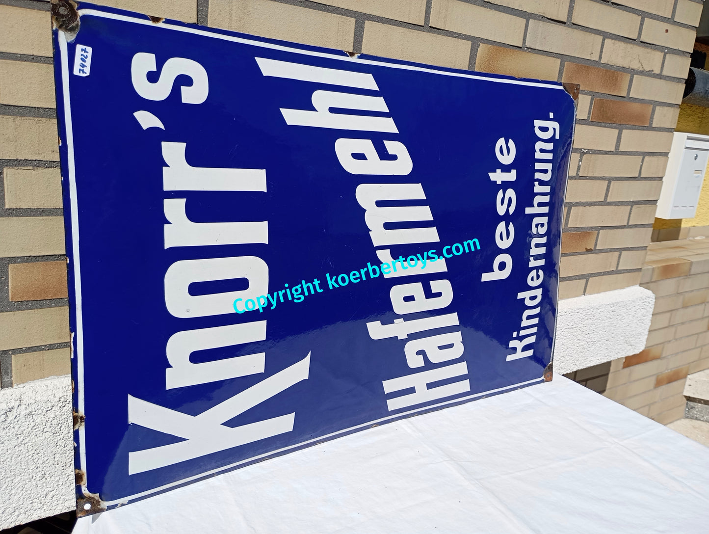 Emailschild KNORR'S HAFERMEHL