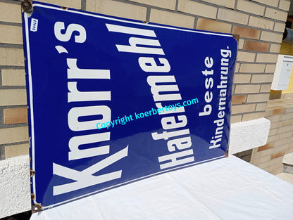 Emailschild KNORR'S HAFERMEHL
