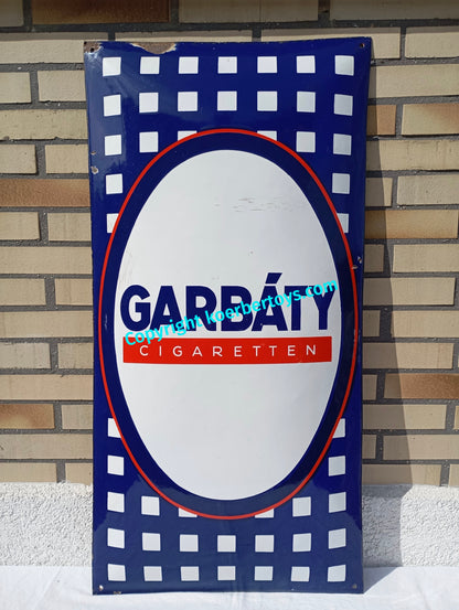 Emailschild GARBÁTY Cigaretten