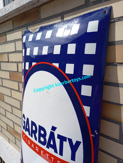 Emailschild GARBÁTY Cigaretten