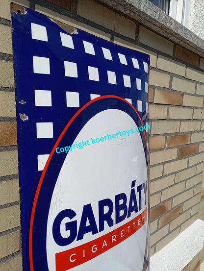 Emailschild GARBÁTY Cigaretten
