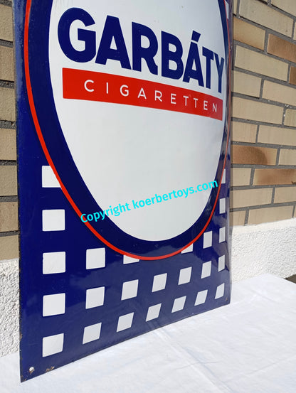 Emailschild GARBÁTY Cigaretten