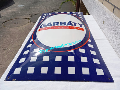 Emailschild GARBÁTY Cigaretten