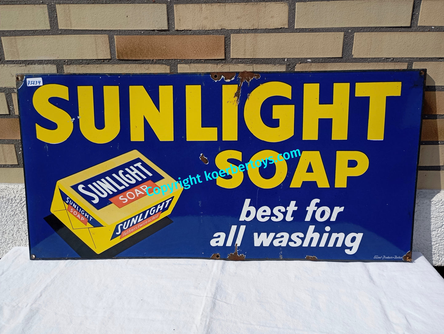 Emailschild SUNLIGHT Seife