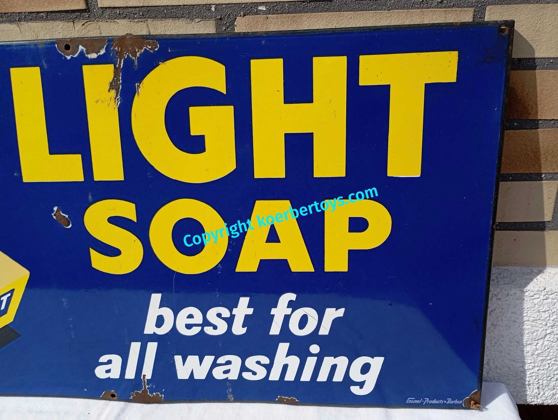 Emailschild SUNLIGHT Seife