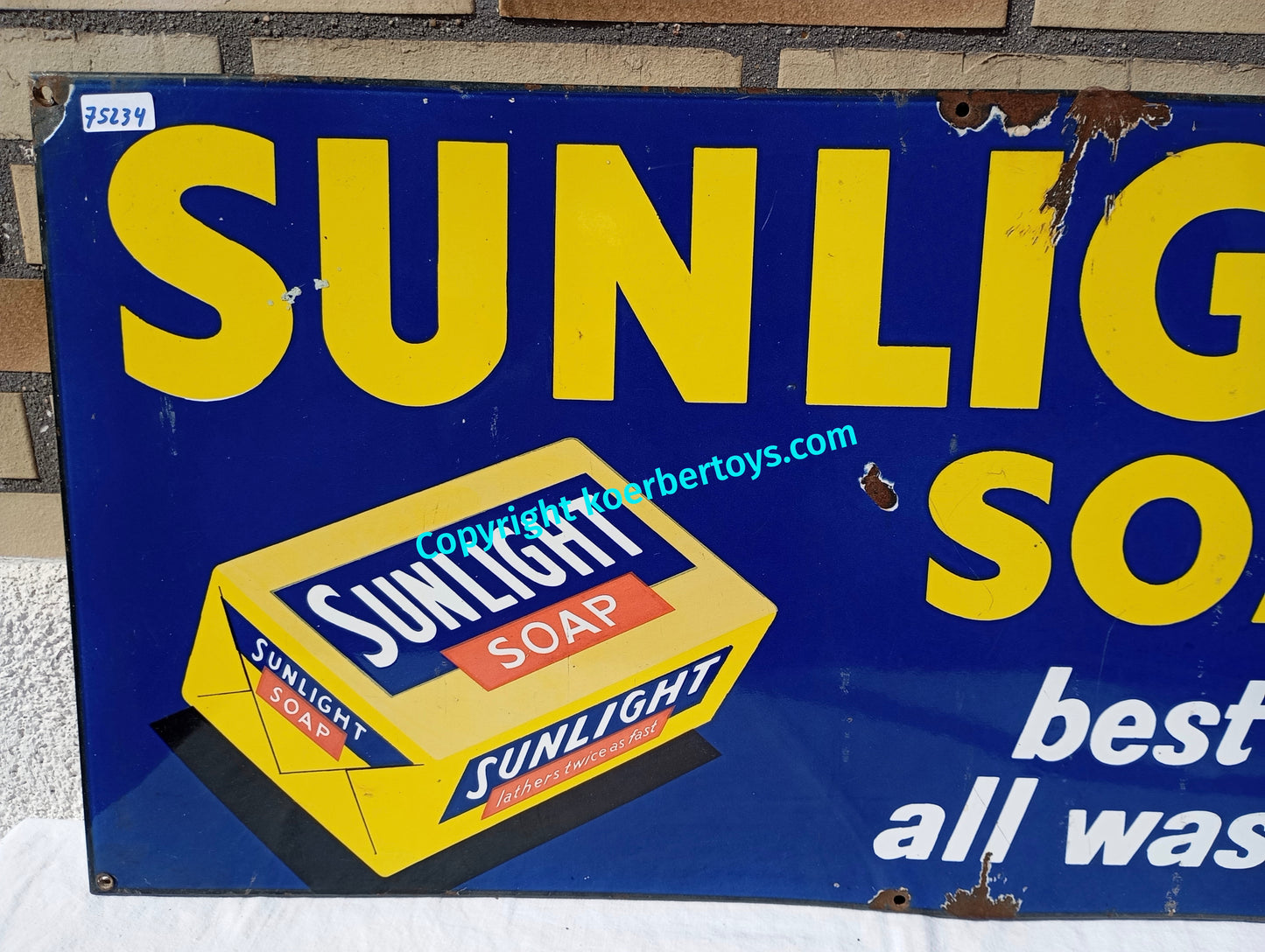 Emailschild SUNLIGHT Seife