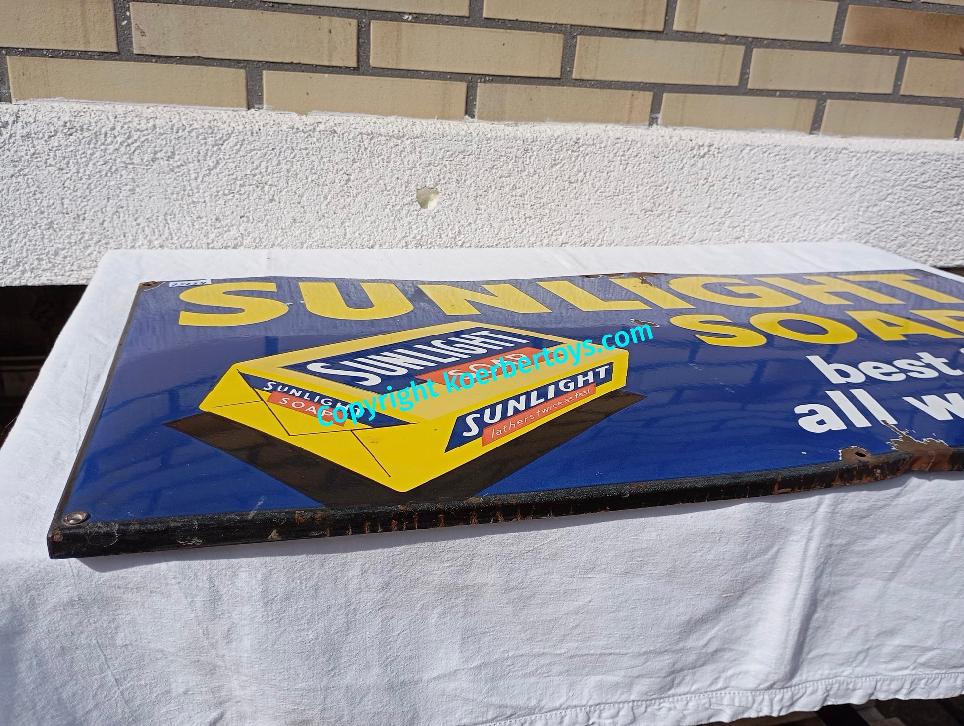Emailschild SUNLIGHT Seife